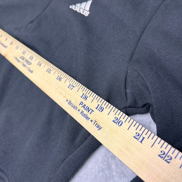 NWT Adidas Cropped 1/4 Zip Womens S Pullover Classic Logo Stripes Relaxed Active - Picture 5 of 9